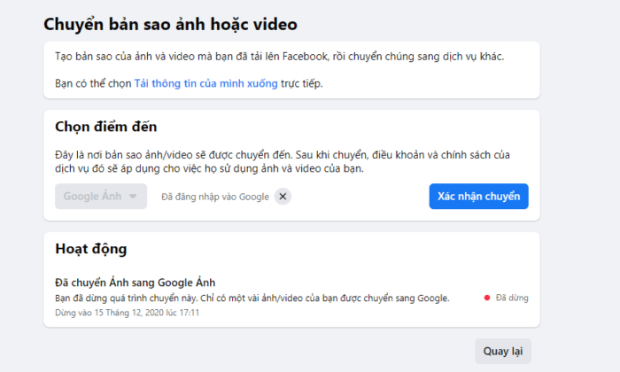Xac nhan chuyen