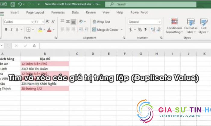 Cách tìm (đánh dấu) các giá trị trùng lặp trong Excel