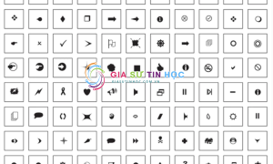 Tổng hợp icon hình tròn, hình vuông, kim cương & bong bóng đẹp nhất (copy dùng ngay)